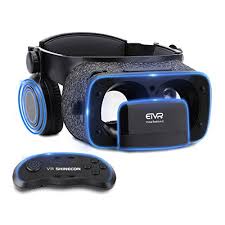 Ultralight Virtual Reality Headset With Stereo Headphones 3d Vr Glasses For Vr Games 3d Movies Comfortable Imm Virtual Reality Headset Headset Vr Goggles
