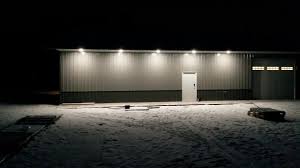 Pole Barn Shop Exterior Lights With Thin Led Wafer Recessed Lights Youtube