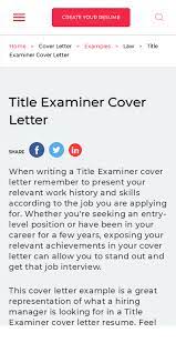 Mention the job (or kind of job) you're applying for (or looking for) Title Cover Letter 20 Guides Examples