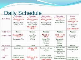 Agenda Welcome And Introduction Daily Schedule Academic
