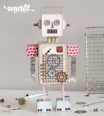 Download Love Bot By Thienly Azim Svgcuts Com Blog Robot Valentine Box Ideas Boys Valentines Boxes Valentine Day Boxes