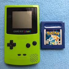 Pokemon Blue Gameboy Color Game Plus A Green Gameboy Color Missing Battery Cover A Few Scratches On The Screen E Gameboy Pokemon Blue Cool Gadgets For Men