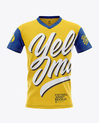 Here is an original free football jersey mockup you can use to showcase your apparel designs with easy. Men S V Neck Football Jersey Psd Mockup Front View Psd Mockups Free Templates