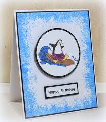I hope you've enjoyed today's cute birthday card, if you have i'd love you to let me know in the comments below. Surfing Penguin Birthday Card I Played With Paper Today