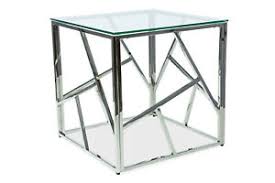 Entspannung am ort der ruhe. Designer Beistelltisch Nachttisch Silber Chrom Glasplatte Wurfeltisch Glas Ebay