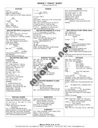 Cheat Sheet Series 7