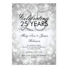 Starry night 25th / silver wedding anniversary invitation. 25th Anniversary Invitation Card Design Greeting Cards Near Me