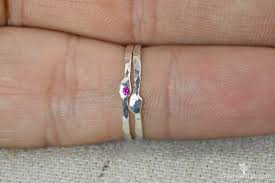 Freeform Garnet Ring, Mother's Ring, Garnet Stacking Ring, Mom Ring, Birthstone Rings, Garnet Ring, Stack Ring, Thin Silver Rings, Alari