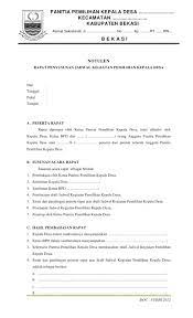 Notulis selalu ada di dalam rapat agar untuk mencatat semua kegiatan rapat dan menyimpulkan hasil rapat tersebut. Contoh Notulen Rapat Musyawarah Desa Doc Perum Anggrek