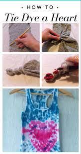 Let's get groovy with this tie dye heart design! How To Tie Dye A Heart Shape Tutorial Fiberartsy Com