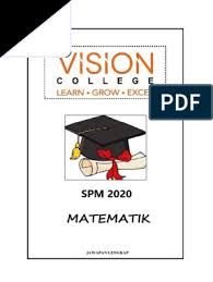 Kertas Ramalan Matematik Spm 2020 Pdf