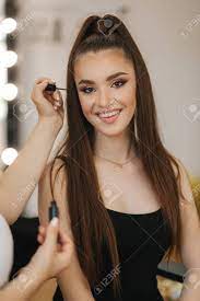 Makeup · 1 decade ago. Model Have A Makeup By Makeup Artist In Beauty Salon First Person Stock Photo Picture And Royalty Free Image Image 129193361