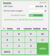 This ovulation calendar calculator uses the calendar method to find the exact ovulation date that helps you to conceive 3x faster. Advanced Ovulation Safe Or Fertile Period Calculator
