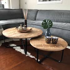industriele salontafel set caleb 2 stuks industriele salontafels salontafel salontafel styling