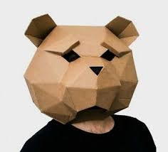 3D Papercraft Animal Mask Halloween Fancy Dress Templates PDF Sent To You
