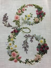 Or maybe you want to embroider reams of poetry and. Floral Monogram Hand Embroidery Embroideryletterspatterns Hand Embroidery Letters Ribbon Cute766