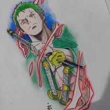 One piece wallpaper zoro is one of grown niche at this moment. Ib Tattoos Diseno Anime Roronoa Zoro Onepiece Facebook