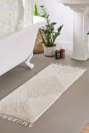 Looped Geo Runner Bath Mat Bath Mat Bathroom Decor Bathroom Rugs