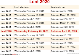 When Is Lent 2020 2021 Dates Of Lent