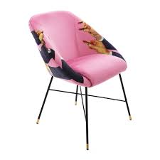 Crescent office chair, aluminum base, pink wool by sohoconcept. Buy Seletti Wears Toiletpaper Upholstered Padded Chair Pink Lipsticks Amara