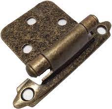Fold a matchbook cover or piece cardboard of similar thickness flush hinge advantages flush hinges are smaller hinges that, by allowing one leaf to fit inside the other, manage to take up far less space. Buy 40pcs 20 Pairs Antique Brass Self Closing Flush Mount Cabinet Hinges Online In Italy B01asi563e