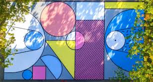 Basketball court paint and stencil kits. Belgian Basketball Court Refreshed With Mural Based On Colourful Toy Blocks