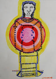 V pátek ráno bikira již nejevila zájem o potravu a ležela na břiše. Bikira Maria Painting By Gloria Ssali