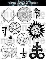 Supernatural Sigils Svg Files Digital Download Supernatural Symbols Supernatural Tattoo Supernatural Drawings