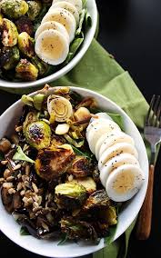 Brussels Sprouts Eggplant Buddha Bowl Robust Recipes Recipe Healthy Recipes Vegetarian Recipes Eggplant Recipes