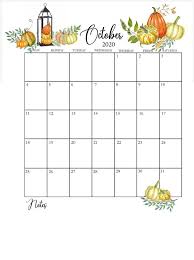 October 2020 Floral Calendar In 2020 Calendar Printables October Calendar Printable October Calendar
