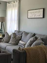 Custom Amazing Grace Sign Sea Salt Sherwin Williams And Gray Couch Mustard Decor Grey Couch Living Room Grey Curtains Living Room Living Room Grey