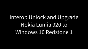 May 09, 2013 · i'll teach you how to unlock the nokia lumia 920 on at&t. Video Interop Unlock And Upgrade Nokia Lumia 920 To Redstone 1 R Windowsphone