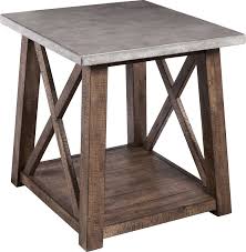 Wimberley Gray End Table Distressed End Tables Distressed Furniture Farmhouse End Tables