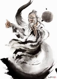 Jungshan Ink Illustration Taichi Samurai Art Ink Illustrations Chinese Art