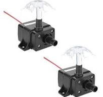 Mini Submersible Water Pump 2 Pack, DC 12V Ultra-Quiet Electric Brushless  Submersible Fountain Pump for Aquarium Fish Tank Hydroponic Fountains