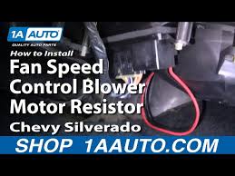 Keep this manual in the. How To Replace Blower Motor Resistor 03 06 Gmc Sierra 2500 Hd 1a Auto