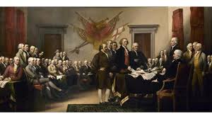 El 4 de julio —luego de ratificar el texto— el congreso difundió la declaración en varias formas. Hoy En 1776 Los 13 Estados En El Norte De America Declararon Que No Reconocian El Dominio Britanico