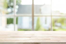Wood Table Top With Window And Morning Sunlight In Background In 2020 Wood Table Background Wood Table Wood