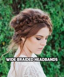 The trendiest french braid headbands for this season! Wide Braided Headband Premium Quality Human Hair Like Etsy Braided Headband Hairstyle Hair Styles Fake Hair Braids