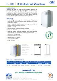 z  10u 10 litre under sink water