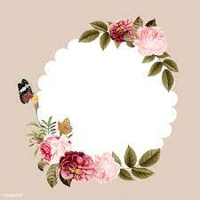 download premium vector of blank floral frame card illustration 471747 flower illustration card illustration frame card