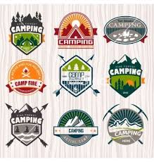 Camping Vector Image On Vectorstock Camping Icons Vector Free Camp Logo