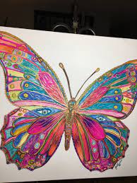 Butterfly is a symbol of change and transformation that is beyond your control. Butterfly Spirit Animal Abstract Art Painting Framed Canvas Etsy Butterfly Art Painting Butterfly Art Butterfly Painting