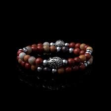 Buddha Stones Kaiserstein Sodalith Goldglanz Obsidian Balance Dreifach-Wickelarmband