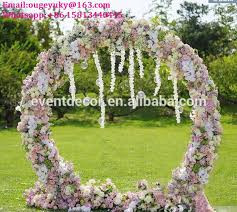 Round Flower Arch Stand Metal Wedding Arch For Weddings Decoration Bamboo Wedding Arch Wedding Arch Simple Wedding Arch