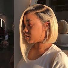 Two Tone Black And Blonde Bob Hairstyles Best Bob Hairstyles For Black Women Pictures In 2019 With Images Asymmetrical Haircut Hair Styles Bob Hairstyles