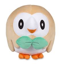 Pokemon Bird With Big Mouth Official Rowlet Jumbo Sized Plush 11 Inches Tall And Very Round First Partner Pokemon From Pokemon Sun And Pokemon Moon Pokemon Center Original