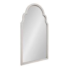 Kate And Laurel Damara Arch White Wall Mirror 214381 The Home Depot In 2020 White Wall Mirrors Mirror Wall Arch Mirror