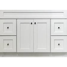This bathroom vanity set features: Ghi Arcadia White Shaker 48 Vanity Grey Cabinets 48 Vanity Vanity