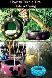 How To Turn A Tire Into A Swing Your Projects Obn Diy Kids Playground Diy Tire Swing Diy Playground